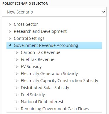 government revenue accounting levers